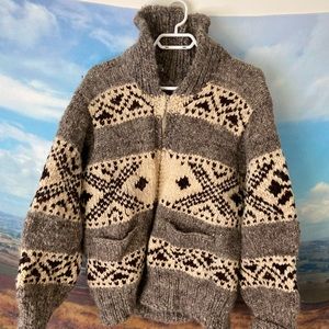 Vintage Cowichan sweater, unisex, (mens)M/L